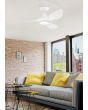 EGLO NOOSA 40 DC ceiling fan with LED light MATTE WHITE