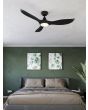 EGLO NOOSA 40 DC ceiling fan with LED light MATTE BLACK