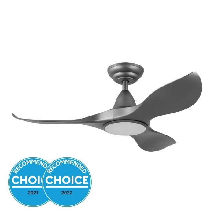 EGLO NOOSA 40 DC ceiling fan with LED light TITANIUM