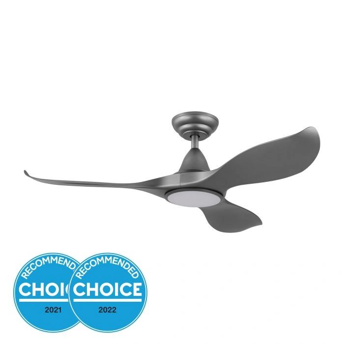 EGLO NOOSA 46 DC ceiling fan with LED light TITANIUM