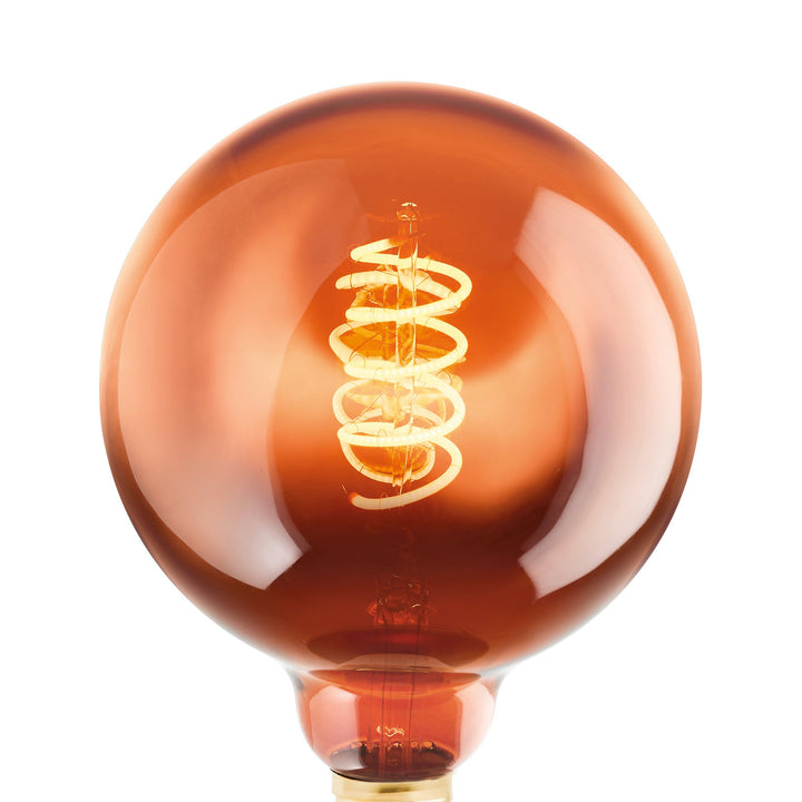 4W E27 LED G125 globe copper/black/amber