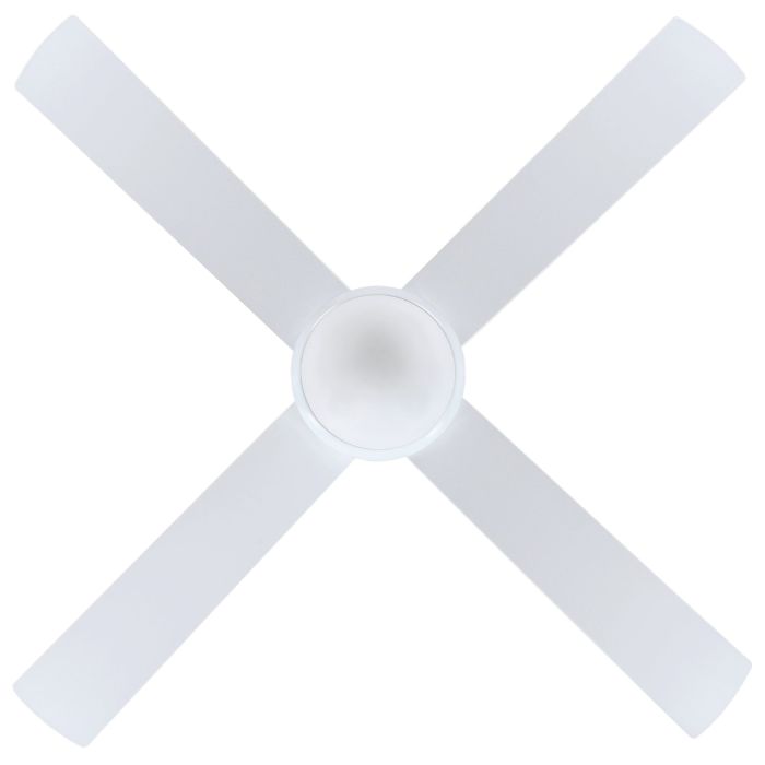 STRADBROKE 48 DC ceiling fan with E27 light Matte White