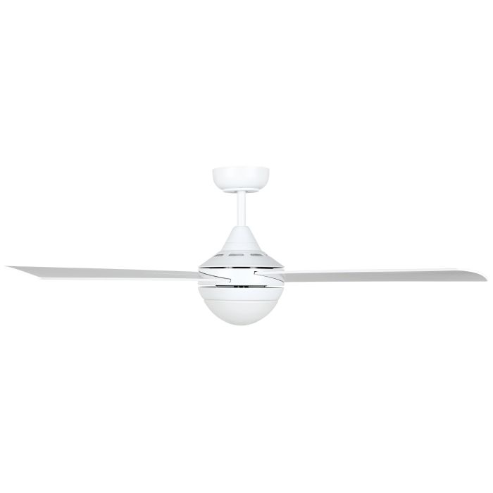 STRADBROKE 48 DC ceiling fan with E27 light Matte White