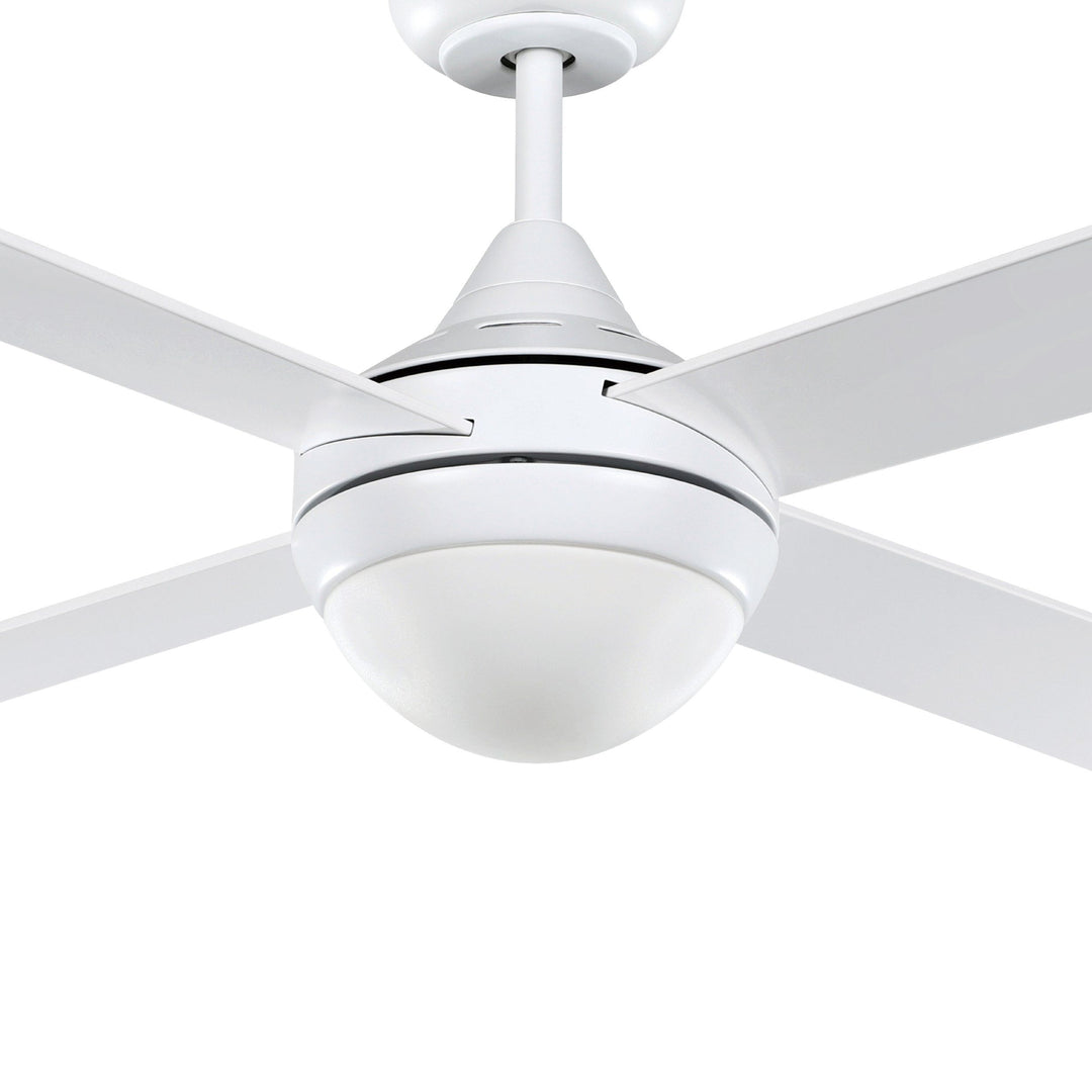 STRADBROKE 48 DC ceiling fan with E27 light Matte White