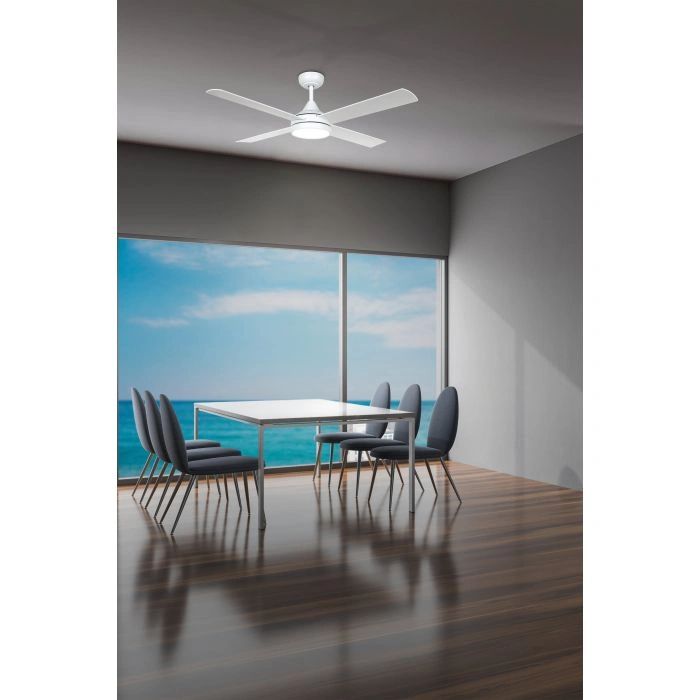 EGLO STRADBROKE 48 DC ceiling fan with LED light MATTE WHITE