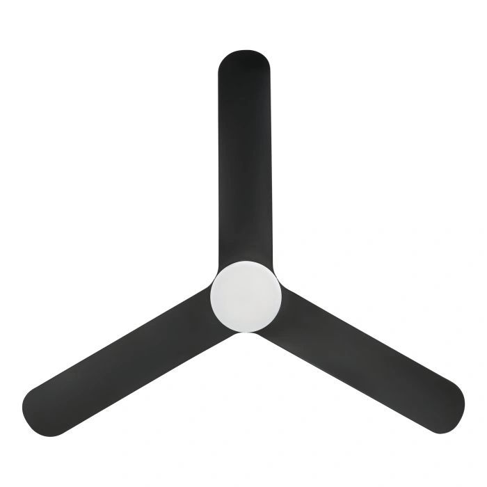 EGLO ILUKA 52 DC hugger ceiling fan with LED light BLACK MATT