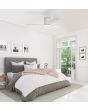 EGLO ILUKA 52 DC hugger ceiling fan with LED light MATTE WHITE