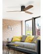 EGLO ILUKA 60 DC hugger ceiling fan with LED light BROWN RUSTIC