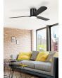 EGLO ILUKA 60 DC hugger ceiling fan with LED light MATTE BLACK