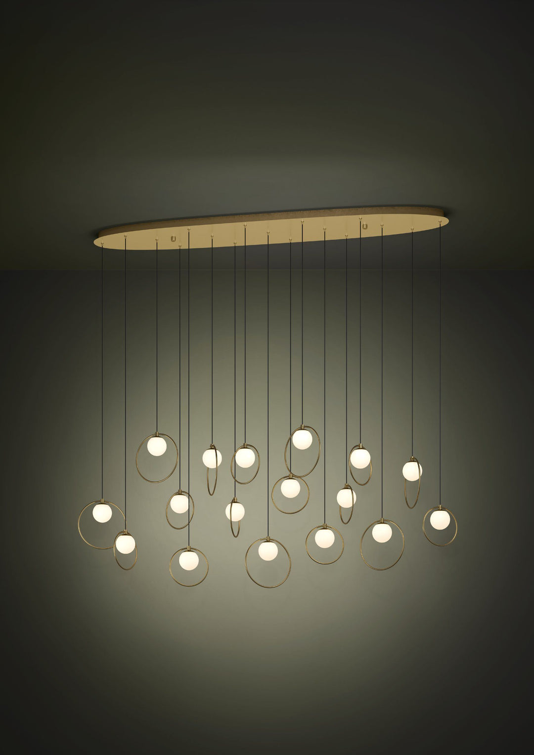 PORTOCOLOM 17 lights Oblong pendant light