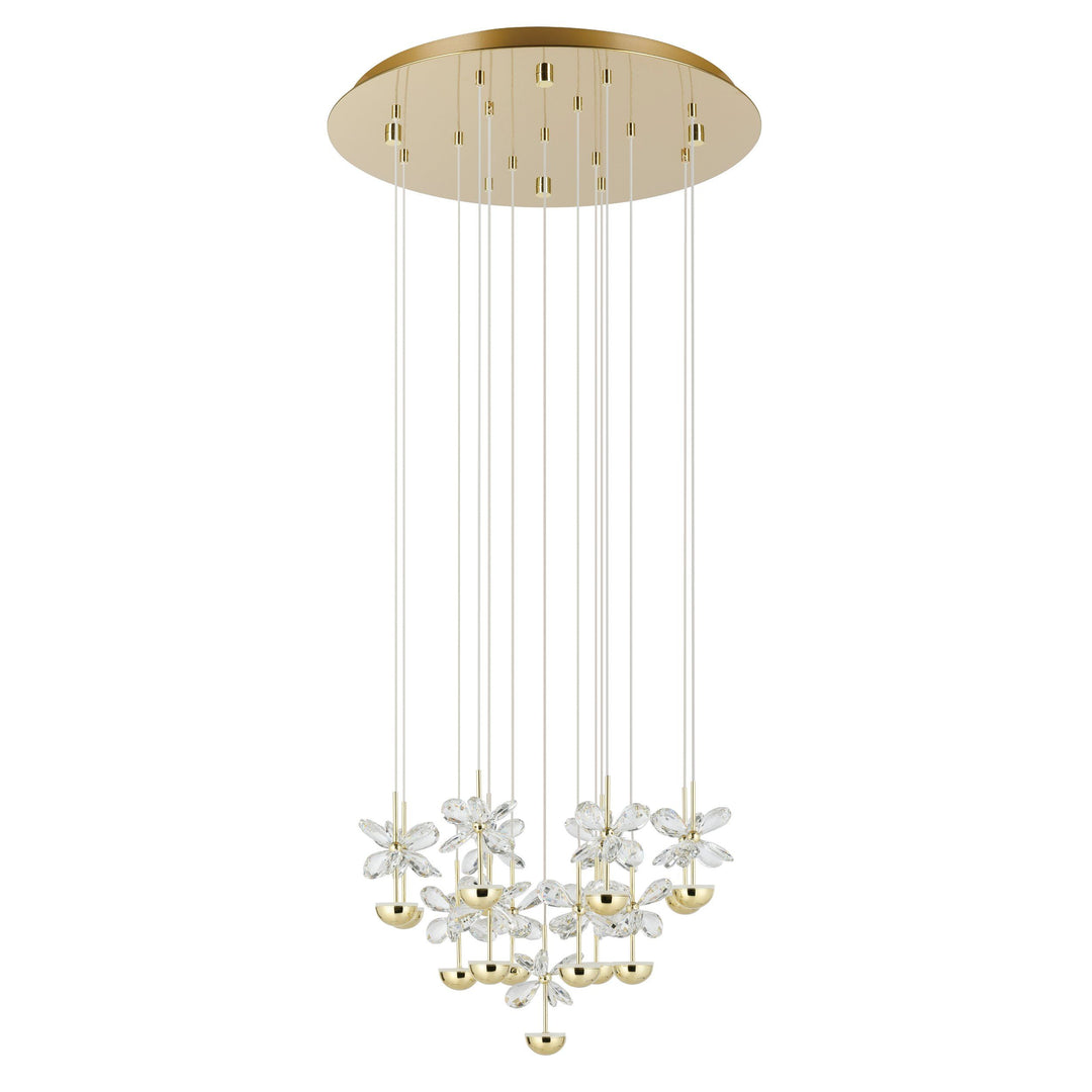 PIANOPOLI 3 15 lights pendant with Round base Pendant