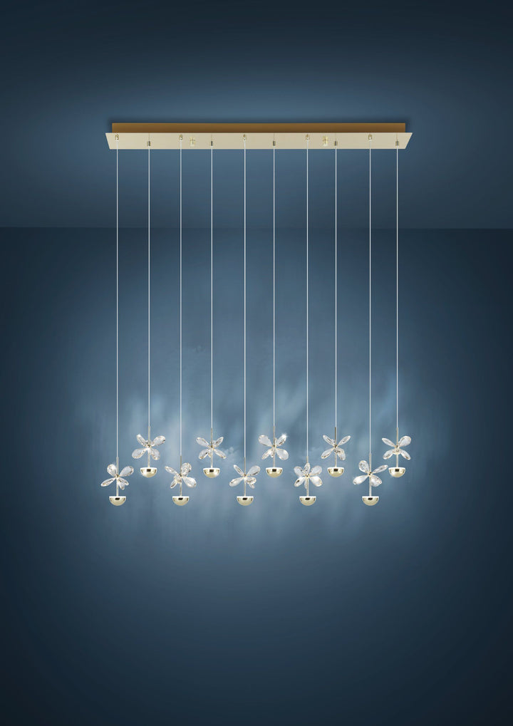PIANOPOLI 3 10 lights bar pendant Pendant