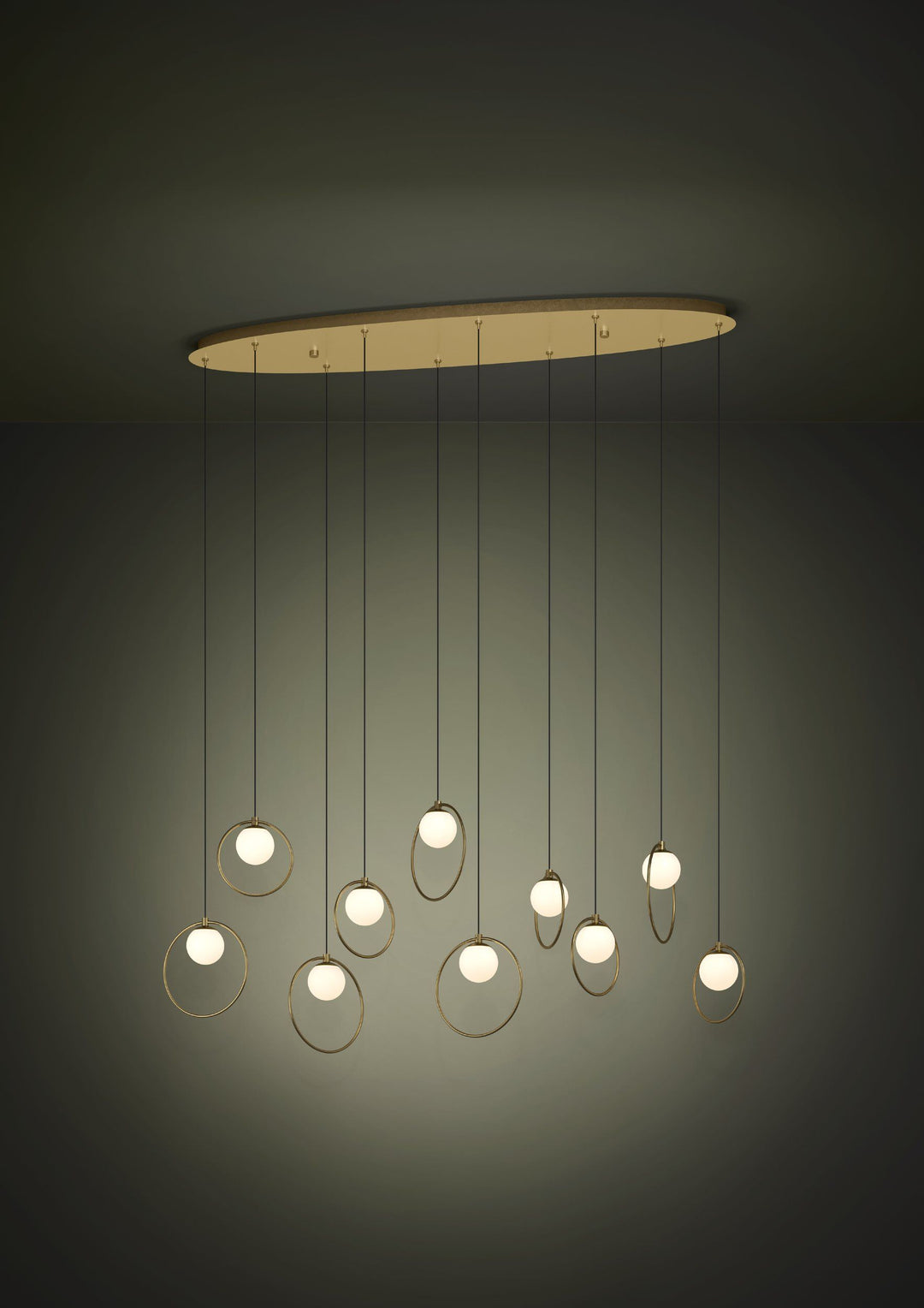 PORTOCOLOM 10 lights pendant light oblong/round