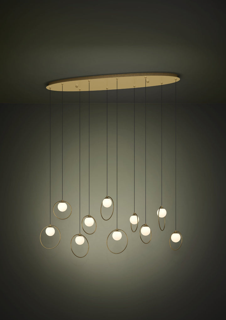 PORTOCOLOM 10 lights pendant light oblong/round