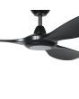 EGLO KURRAWA 60 DC ceiling fan with LED light MATTE BLACK