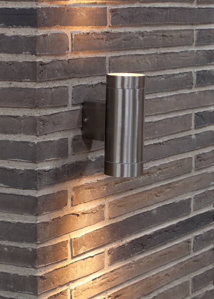 Tin Maxi Double wall light Stainless Steel WALL LIGHT