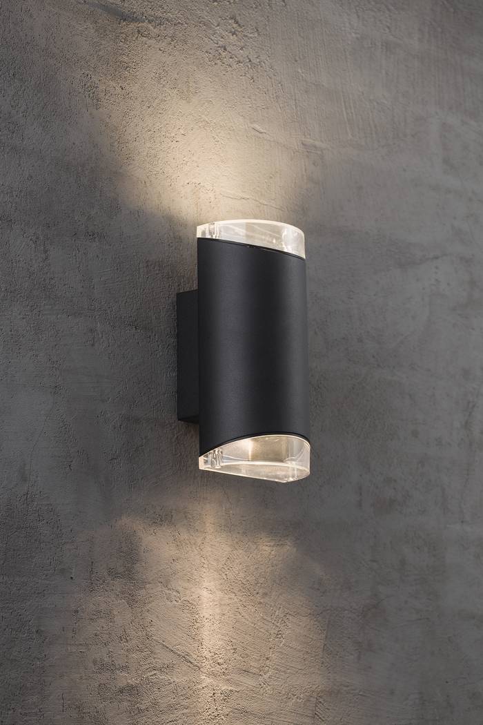 Arn Double | Wall Light | Black/white