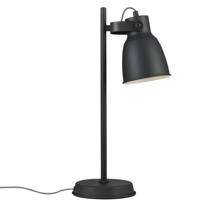 Adrian E27 | Table Lamp | Anthracite/Grey