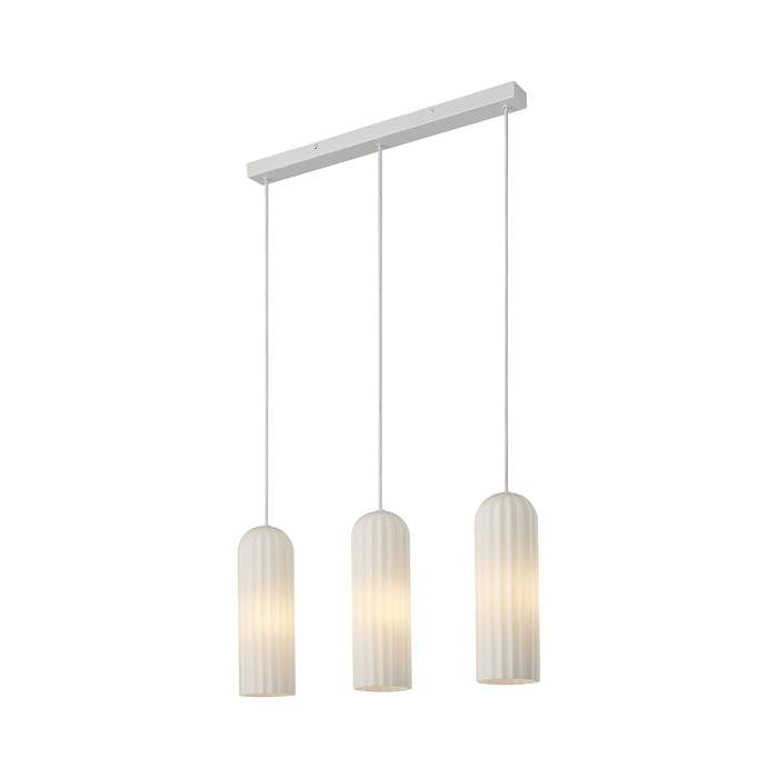 Miella 3-Rail | Pendant | White/Smokey