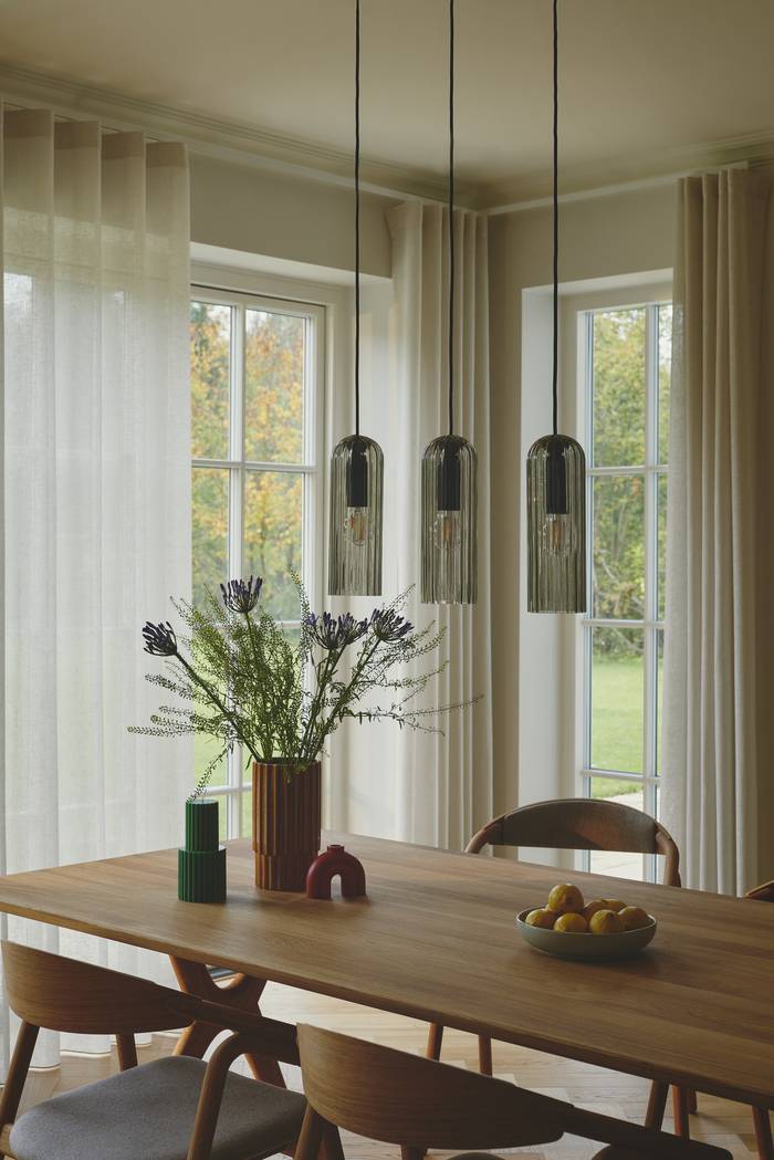 Miella 3-Rail | Pendant | White/Smokey pendant