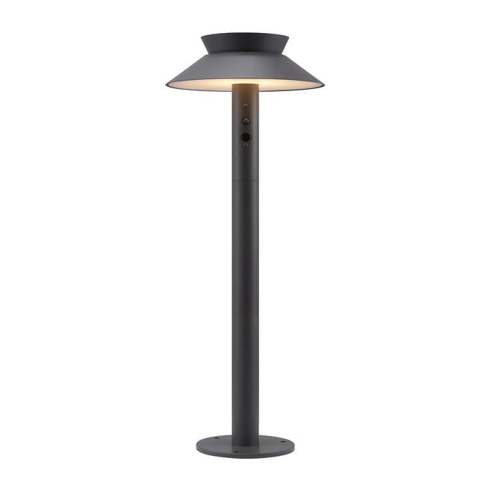 Justina Garden | Solar Light Anthracite Solar Wall Light