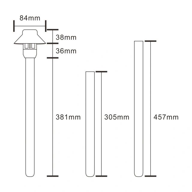 Aluminum Path Light PPL1301