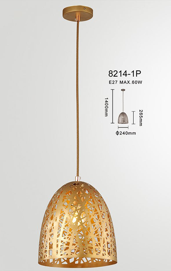 Evertop Gold Branch Dome Pendant Light