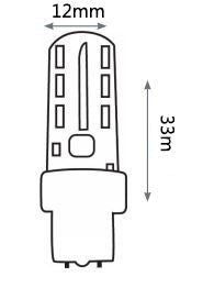 2.5W T5 Wedge LED 2700K (20W Halogen Replacement)