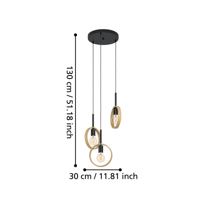 IPSDEN 3 light pendant light