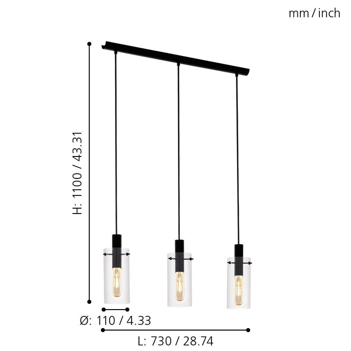 MONTEFINO 3 lights pendant light