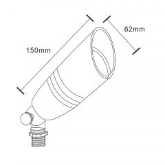 Brass Directional Sportlight PSL2800WB