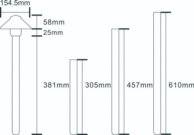 Pathway light Brass Path Light PPL2319