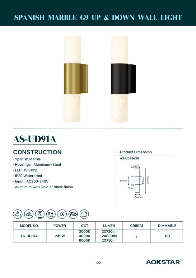 Alabaster Stone Cylinder Wall light WALL LIGHT