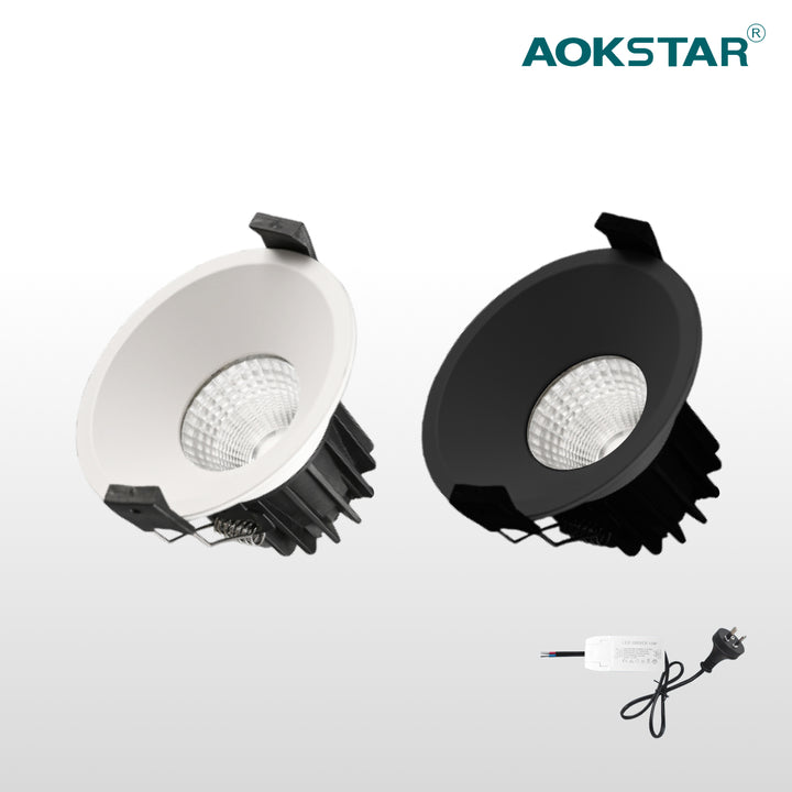 Aokstar LED COB 13W dimmable Downlight, Flicker Free Downlight