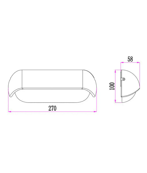 AKENTRI: LED Tri-CCT Exterior Surface Mounted Eyelid Wall Lights IP65