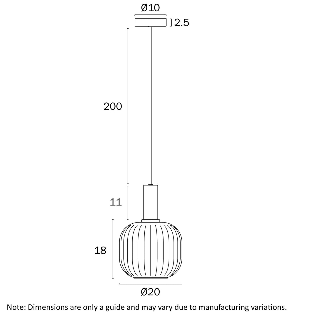 AOSTA 20CM PENDANT