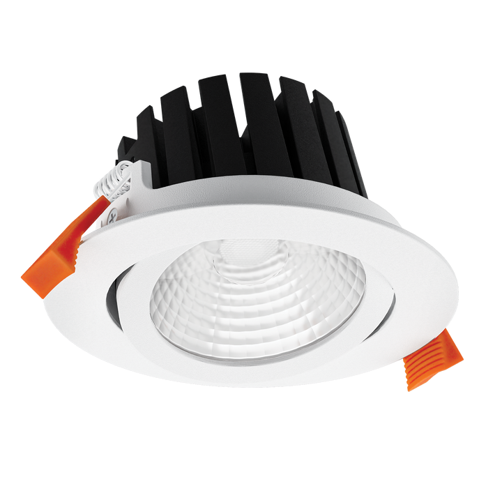 AQUA-13-Tilt 13W LED Tri-Colour Dimmable Tiltable Deep Face Wet Area IP65 Downlight