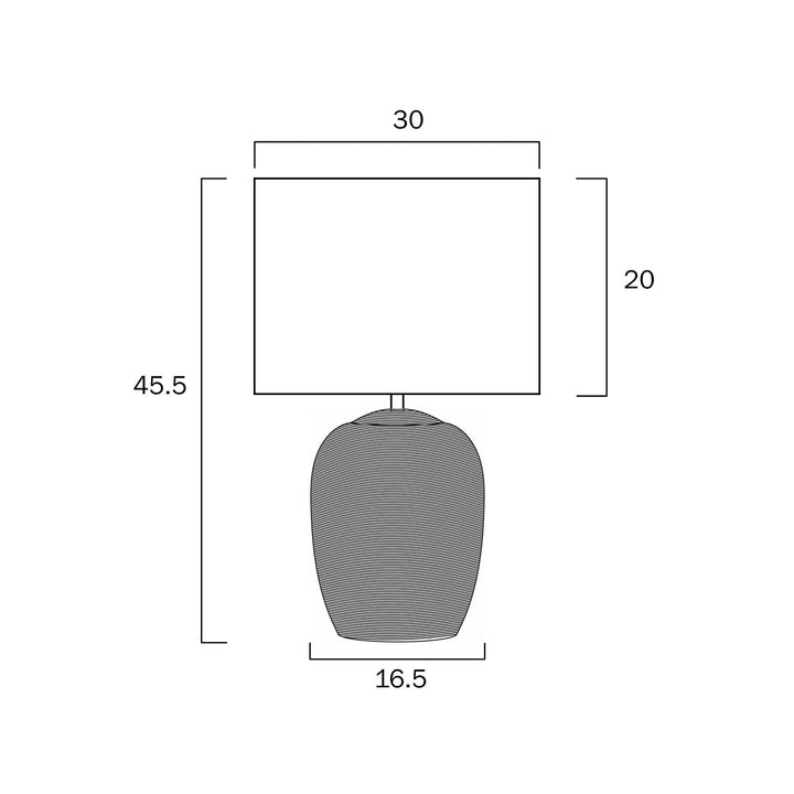 TELBIX ARBRO CERAMIC TABLE LAMP