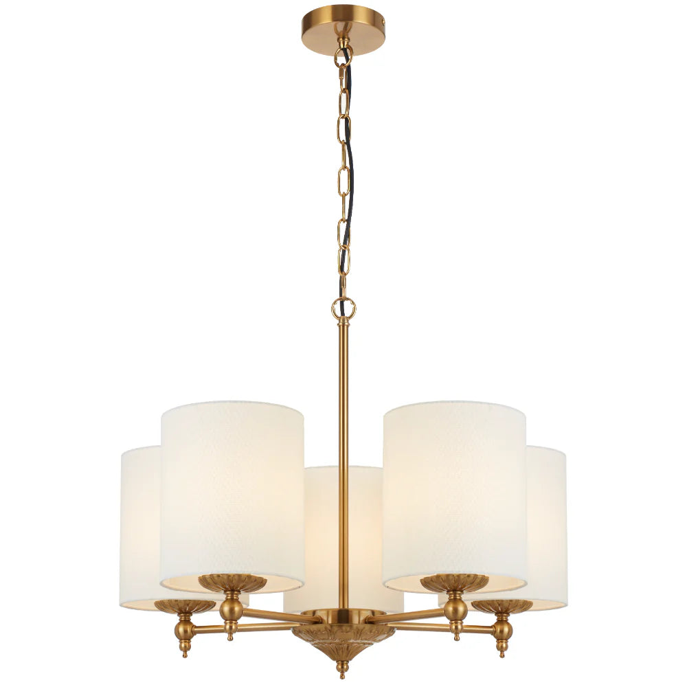 ARGOS 5 LIGHT PENDANT Ivory Chandelier
