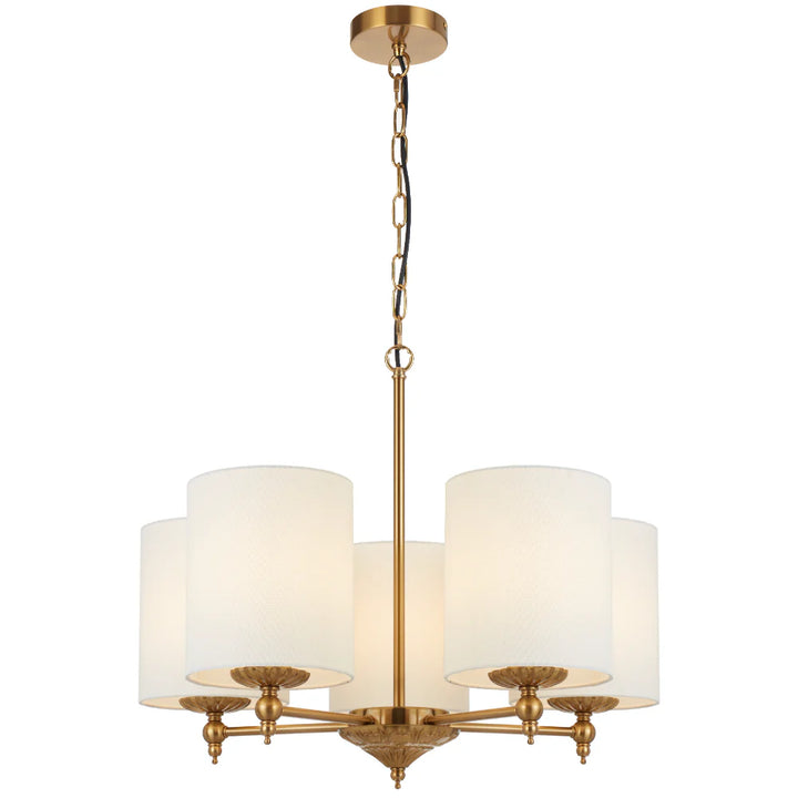 ARGOS 5 LIGHT PENDANT Ivory Chandelier