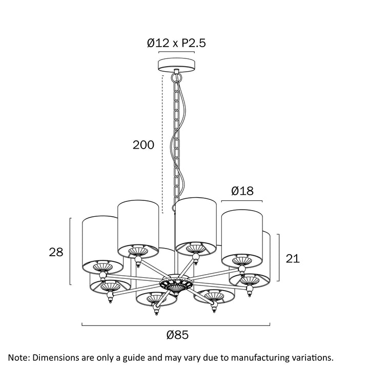 ARGOS 8 LIGHT PENDANT Chandelier
