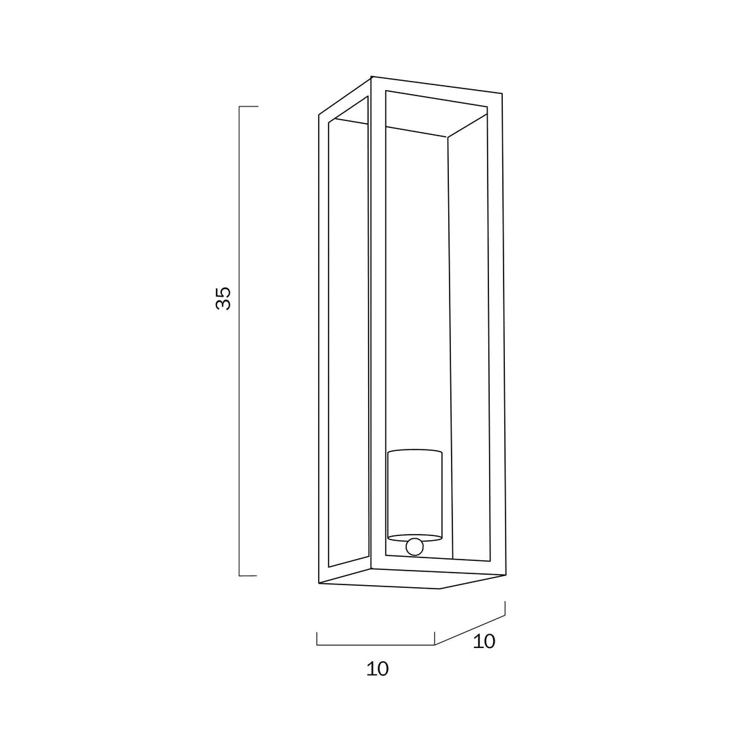 TELBIX ARZANO 35 SOLID BRASS WALL LIGHT