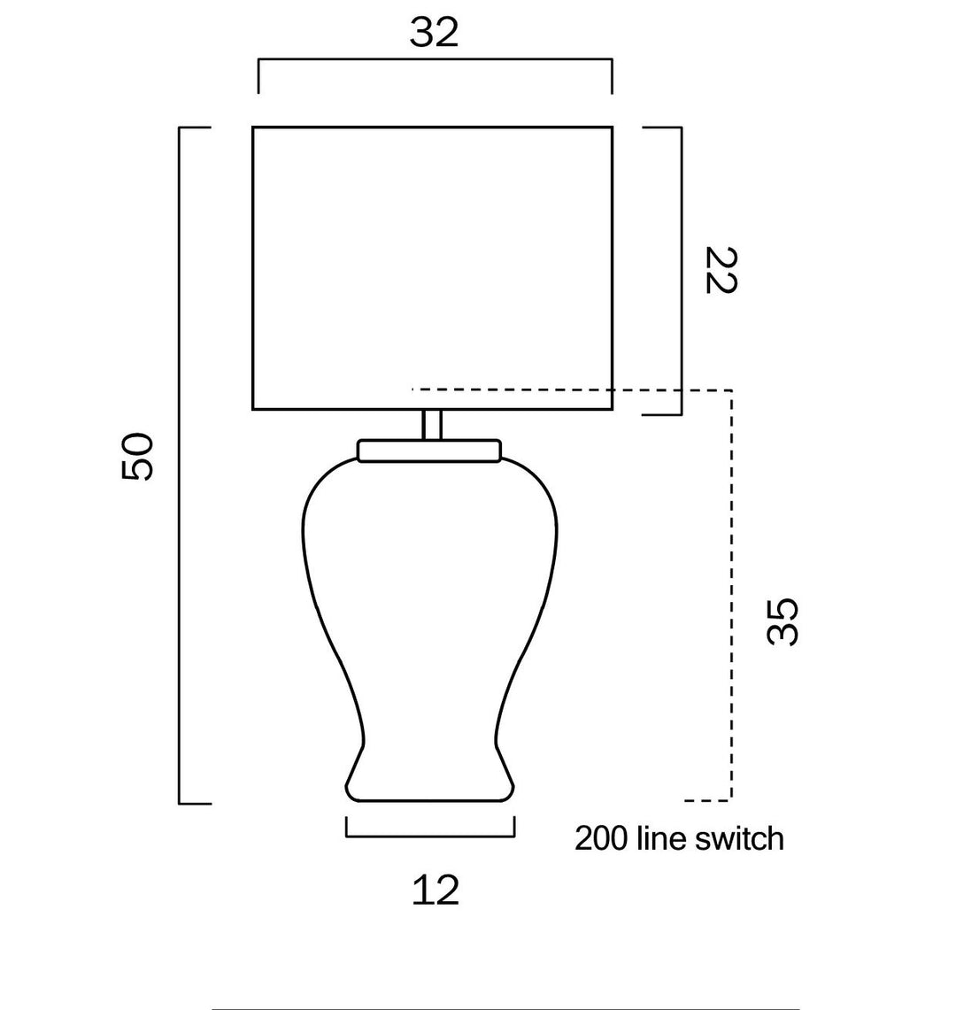 TELBIX ASTA TABLE LAMP WHITE