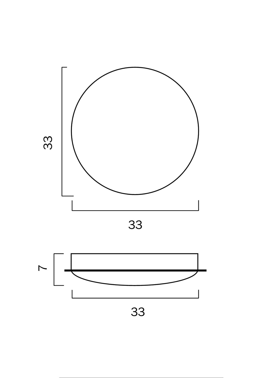 ASTRID 33/44 18w and 30w LED OYSTER nonDim