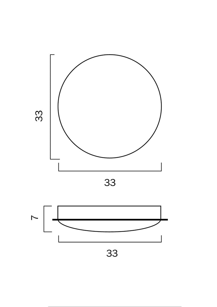 ASTRID 33 18w LED OYSTER nonDim oyster