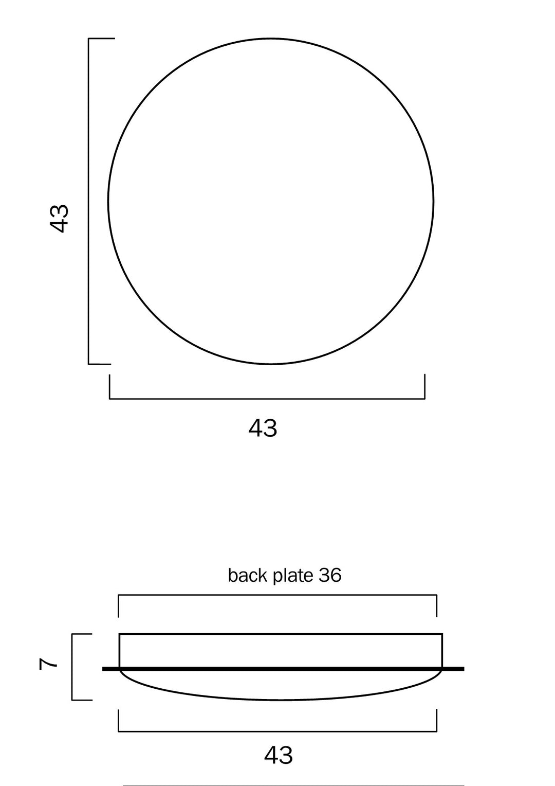 ASTRID 33/44 18w and 30w LED OYSTER nonDim