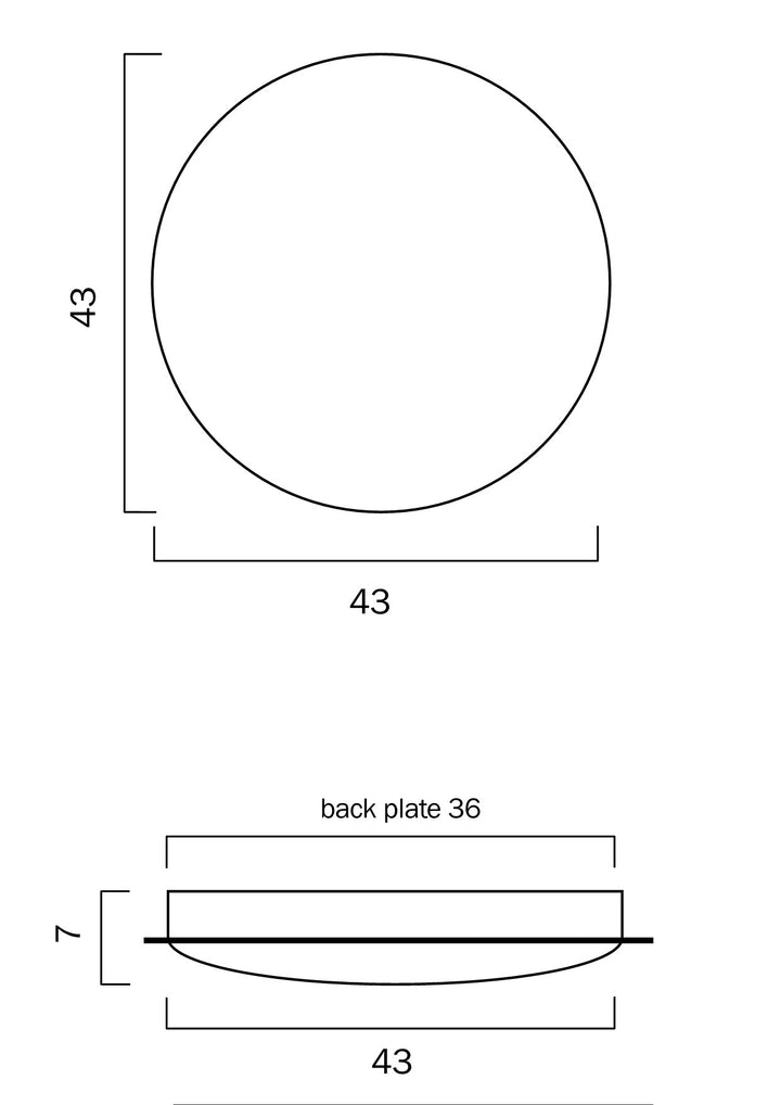 ASTRID 33/44 18w and 30w LED OYSTER nonDim