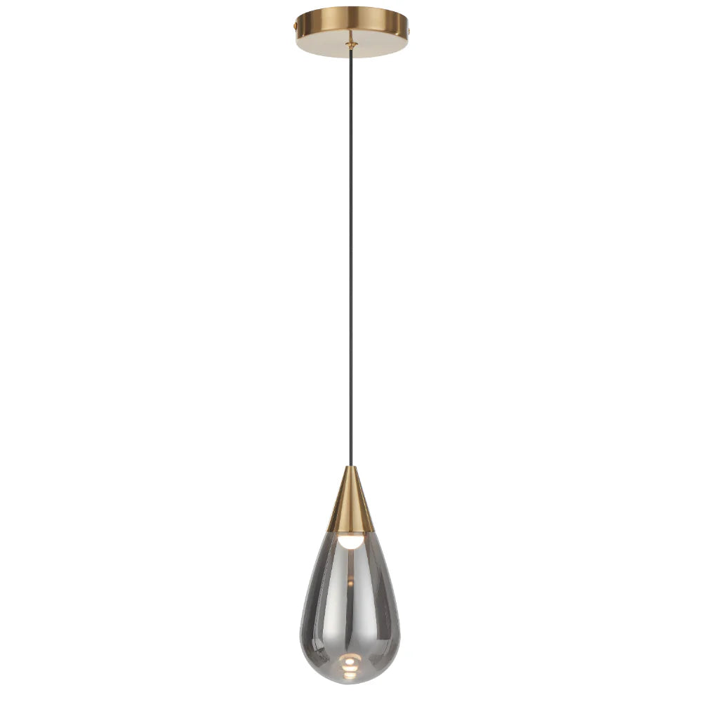 ATICO 1 LIGHT PENDANT Smoke Pendant