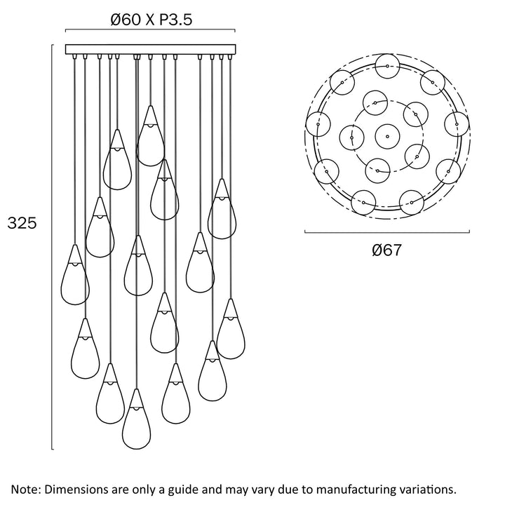 ATICO 15 LIGHT PENDANT Pendant