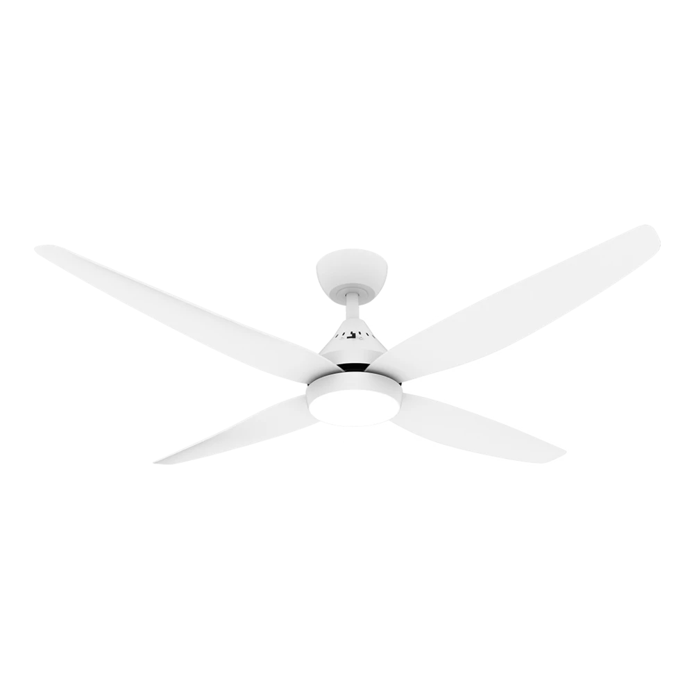 AUGUSTA 52 + SACF11/52/4/L 52" (1362mm) 54W AC Ceiling fan WITH LIGHT White Ceiling Fan